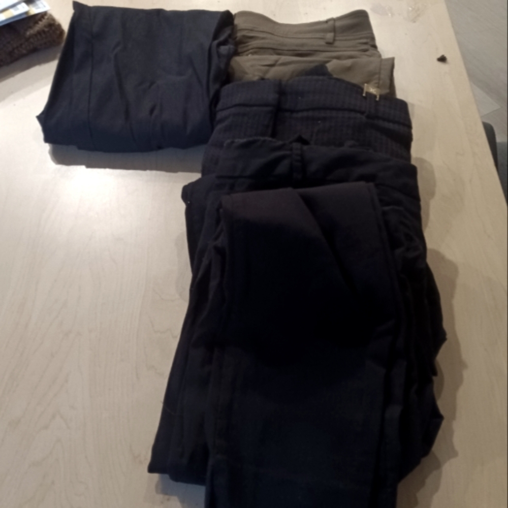 Stylish Black and Olive Pants Set